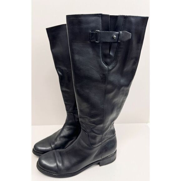 Blondo Knee High Black Boots Size 6 Women’s Waterproof Zip Up Block Heel - Picture 2 of 8